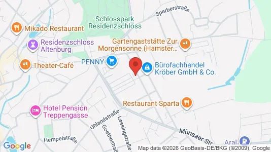 Apartments for rent i Altenburger Land - kort over placeringen