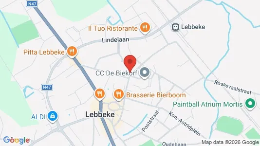 Apartments for rent i Lebbeke - kort over placeringen