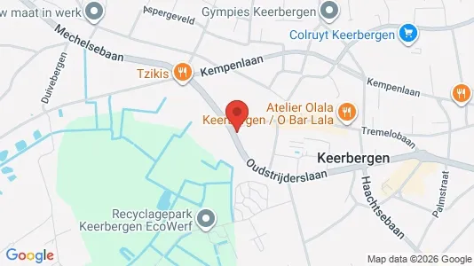 Rooms for rent i Keerbergen - kort over placeringen