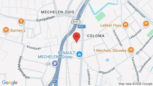 Apartments for rent i Mechelen - kort over placeringen