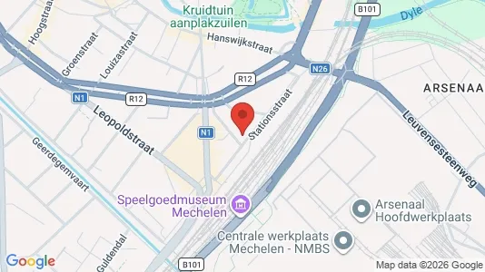 Apartments for rent i Mechelen - kort over placeringen