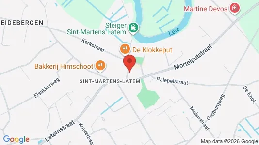Apartments for rent i Sint-Martens-Latem - kort over placeringen