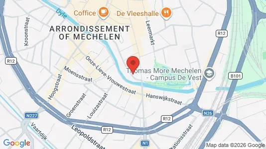 Apartments for rent i Mechelen - kort over placeringen