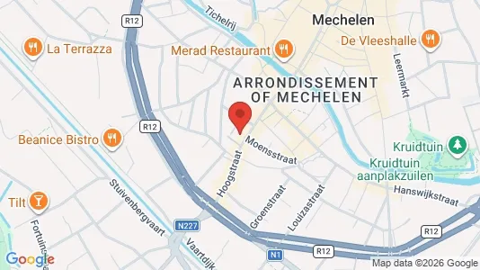 Apartments for rent i Mechelen - kort over placeringen