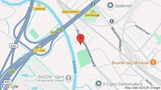 Apartments for rent i Gent Ledeberg - kort over placeringen