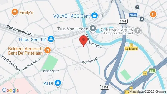 Apartments for rent i Stad Gent - kort over placeringen