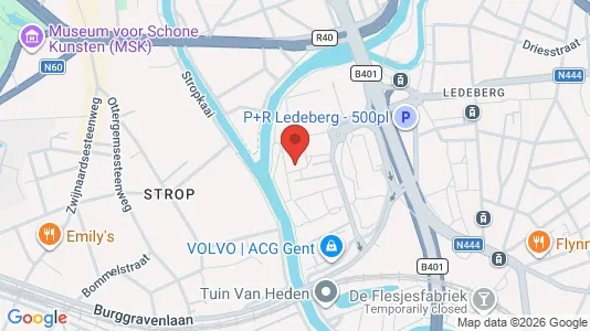 Apartments for rent i Stad Gent - kort over placeringen