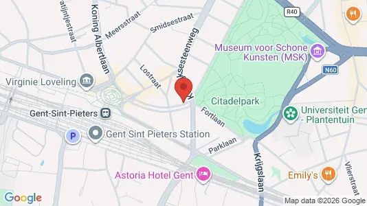Apartments for rent i Stad Gent - kort over placeringen