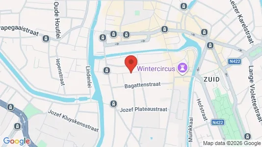 Apartments for rent i Stad Gent - kort over placeringen