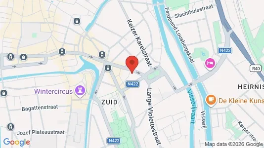 Apartments for rent i Stad Gent - kort over placeringen