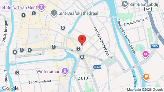 Apartments for rent i Stad Gent - kort over placeringen