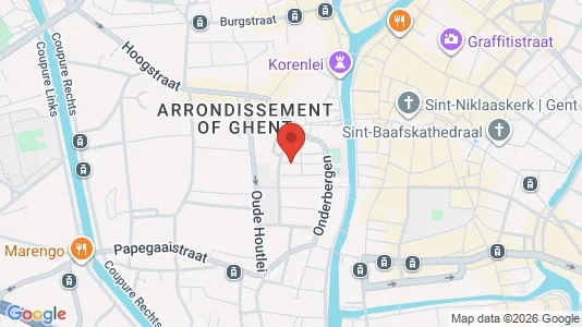 Apartments for rent i Stad Gent - kort over placeringen