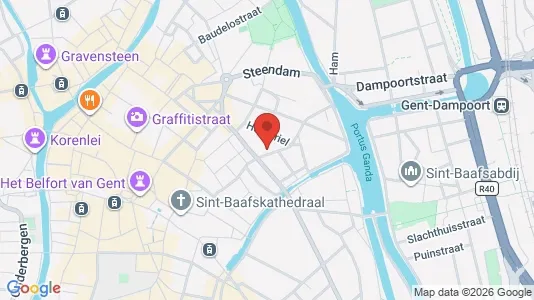 Apartments for rent i Stad Gent - kort over placeringen
