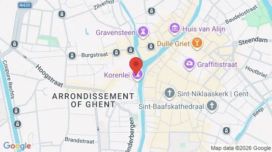 Apartments for rent i Stad Gent - kort over placeringen