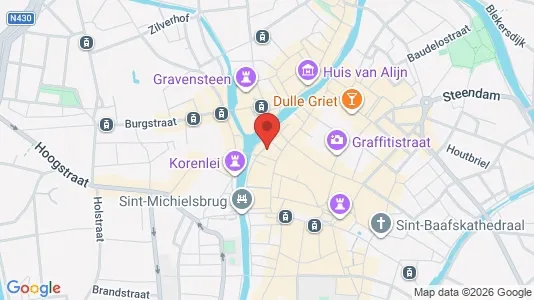 Apartments for rent i Stad Gent - kort over placeringen