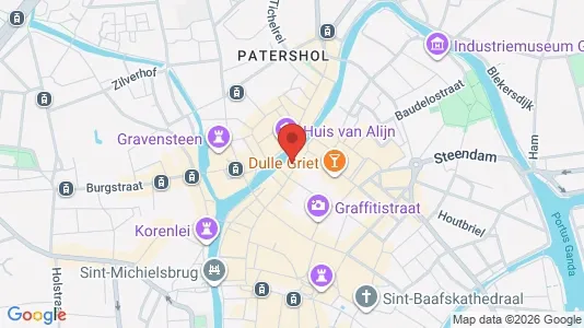 Apartments for rent i Stad Gent - kort over placeringen