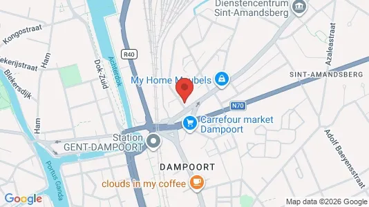 Apartments for rent i Stad Gent - kort over placeringen