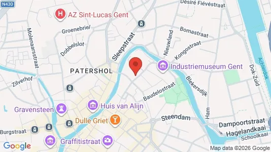 Apartments for rent i Stad Gent - kort over placeringen