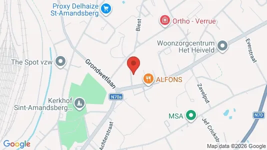 Apartments for rent i Gent Sint-Amandsberg - kort over placeringen