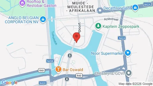 Apartments for rent i Stad Gent - kort over placeringen
