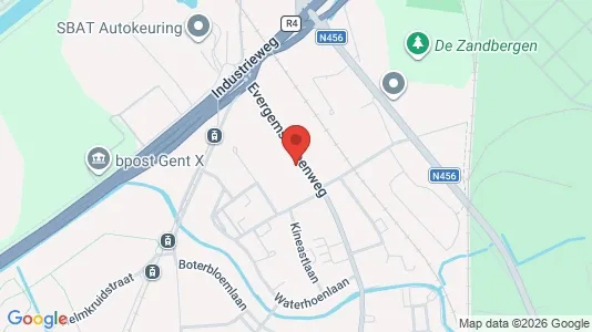 Apartments for rent i Gent Wondelgem - kort over placeringen