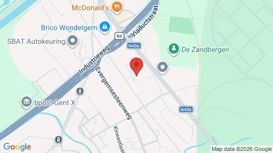 Apartments for rent i Gent Wondelgem - kort over placeringen