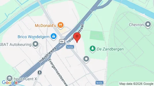 Apartments for rent i Gent Wondelgem - kort over placeringen