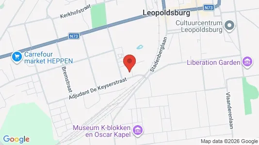 Rooms for rent i Leopoldsburg - kort over placeringen