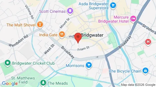 Apartments for rent i Bridgwater - Somerset - kort over placeringen