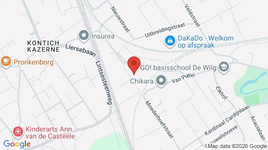 Apartments for rent i Lint - kort over placeringen