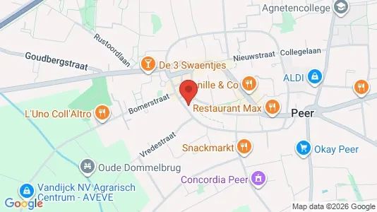 Apartments for rent i Peer - kort over placeringen