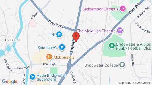 Apartments for rent i Bridgwater - Somerset - kort over placeringen