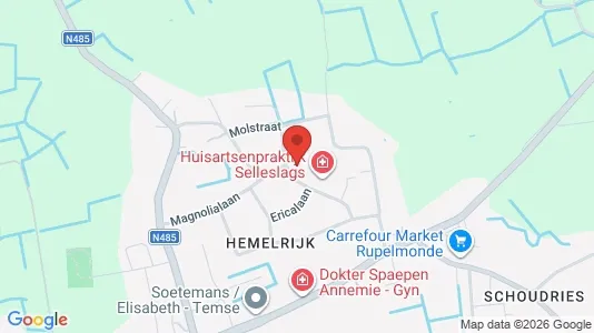 Apartments for rent i Temse - kort over placeringen