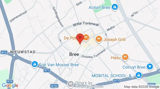 Apartments for rent i Bree - kort over placeringen