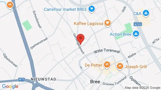 Apartments for rent i Bree - kort over placeringen