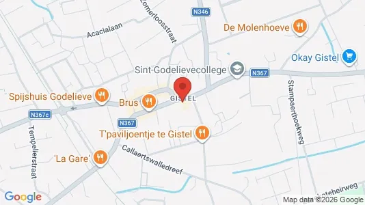 Apartments for rent i Gistel - kort over placeringen