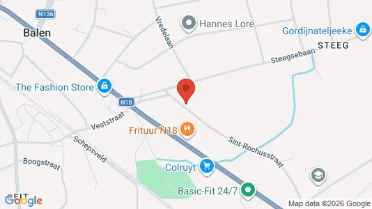 Apartments for rent i Balen - kort over placeringen