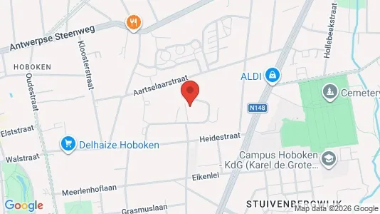Apartments for rent i Antwerp Hoboken - kort over placeringen