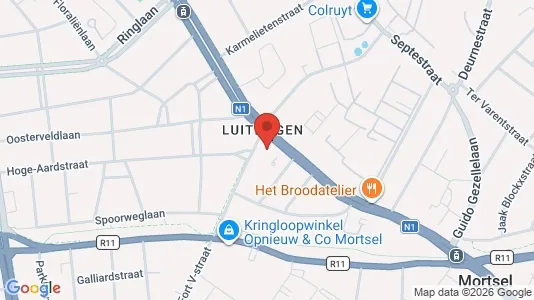 Apartments for rent i Mortsel - kort over placeringen