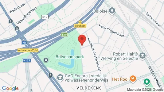 Apartments for rent i Antwerp Berchem - kort over placeringen