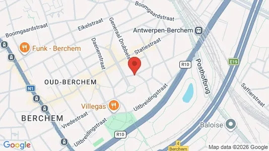 Apartments for rent i Antwerp Berchem - kort over placeringen