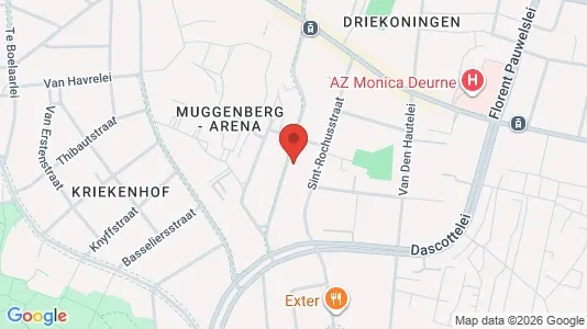 Apartments for rent i Antwerp Deurne - kort over placeringen