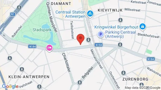 Apartments for rent i Stad Antwerp - kort over placeringen