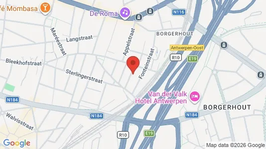 Apartments for rent i Antwerp Borgerhout - kort over placeringen