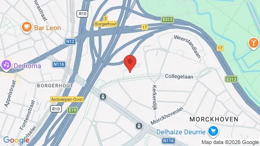 Apartments for rent i Antwerp Borgerhout - kort over placeringen