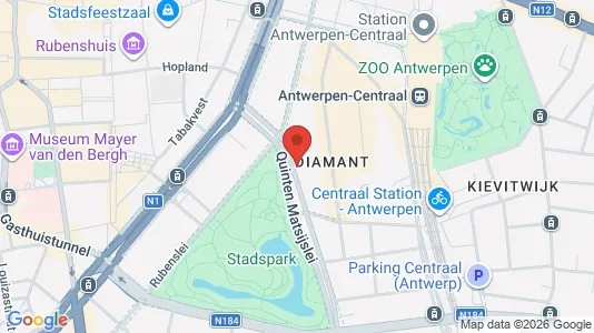Apartments for rent i Stad Antwerp - kort over placeringen