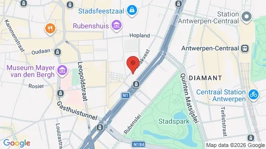 Apartments for rent i Stad Antwerp - kort over placeringen