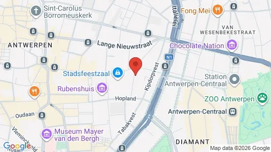 Apartments for rent i Stad Antwerp - kort over placeringen
