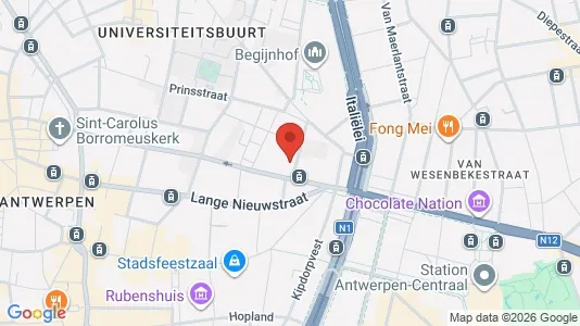 Apartments for rent i Stad Antwerp - kort over placeringen