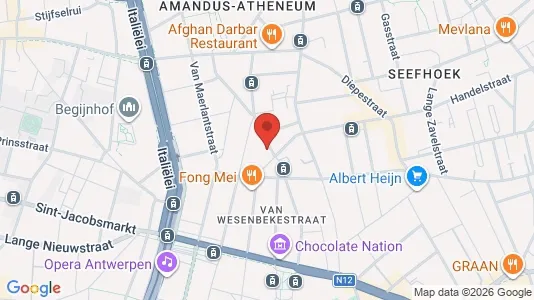 Apartments for rent i Stad Antwerp - kort over placeringen